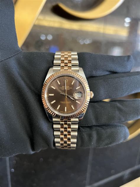 rolex chocolate color|rolex datejust 41mm chocolate dial.